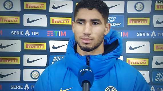 Hakimi a InterTV: "Lavoro per far vincere l'Inter, stiamo migliorando in tutto. Dedico la doppietta ai tifosi"