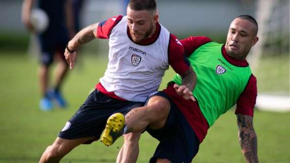 Il Cagliari torna al lavoro ad Asseminello. Nandez si allena a parte