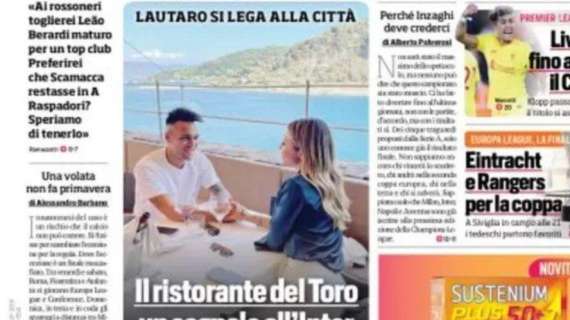 Prima CdS - Lautaro si lega alla città: il ristorante del Toro un segnale all'Inter