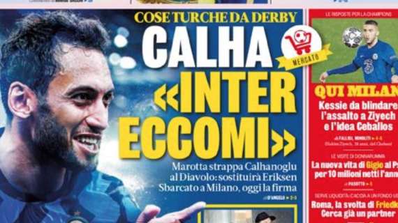 Prima GdS - Calha: 'Inter, eccomi'. Marotta strappa Calhanoglu al Diavolo: sostituirà Eriksen