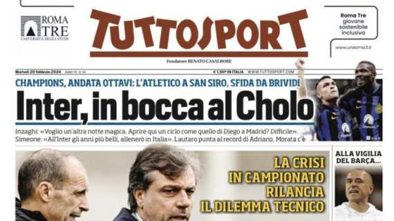 Prima TS - Inter, in bocca al Cholo