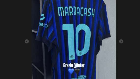 Marracash fa doppietta di live a San Siro e riceve in regalo la maglia numero 10 nerazzurra: "Grazie Inter"