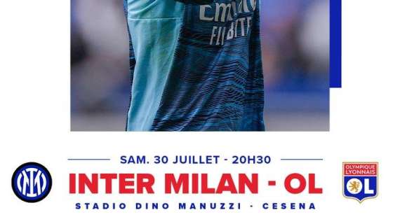 Inter-Olympique Lione il 30, il club francese: "Sfida ad un avversario da Champions"