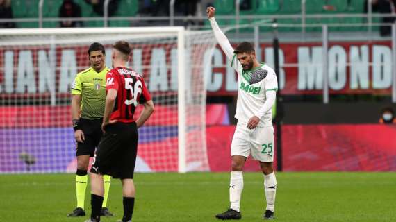 Il Sassuolo fa sorridere l'Inter: Milan ko, nerazzurri a -1. Arna stende lo Spezia