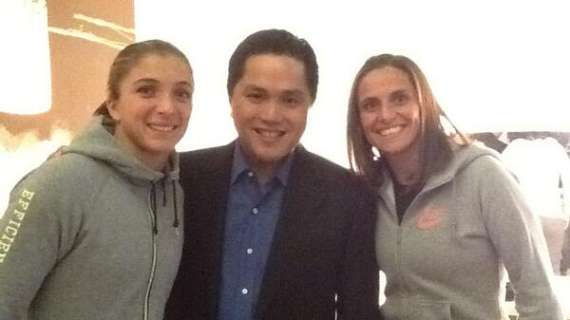 FOTO - Thohir tra la Errani e la Vinci: "Mitico!"