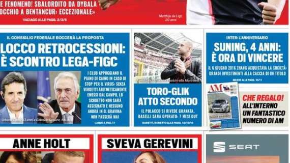 Prima pagina TS - Suning, 4 anni di Inter: adesso è ora di vincere