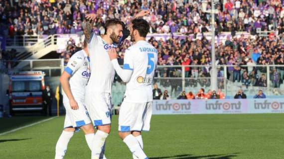 Viola bloccata dall'Empoli, pari Lazio: i risultati