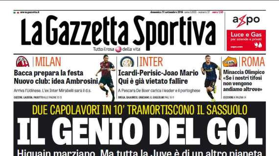 Prima pagina GdS - De Boer carica i leader