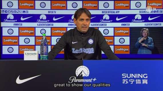 Inzaghi: "Più facile senza coppe, ma non ci nascondiamo. Cuadrado e Sanchez sono in dubbio, saranno da valutare"