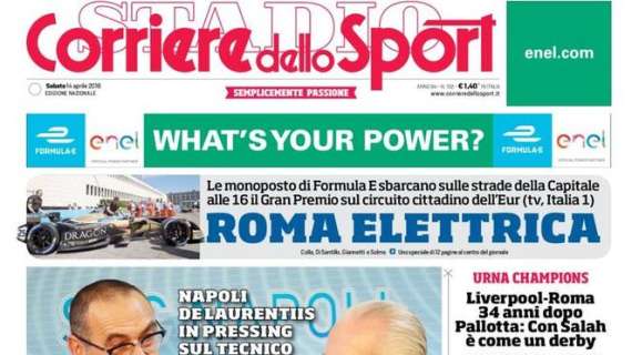 Prima pagina CdS - Inter, esame da terzo posto