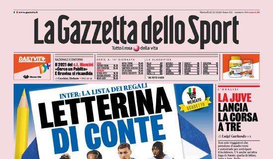 Prima GdS - Inter, letterina di Conte: Alonso, Sanches, Gervinho e Paredes