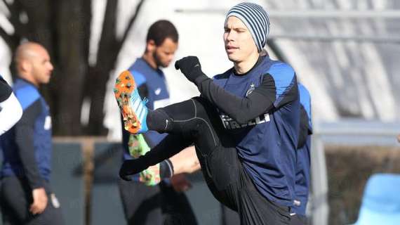 FOTO - Hernanes, tutto ok: eccolo al lavoro ad Appiano