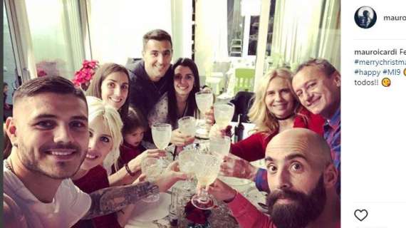 Borja e Vecino, cena di Natale a casa Icardi 