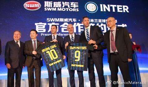 FOTO - La presentazione della partnership tra SWM Motors e Inter: Marco Materazzi testimonial in Cina