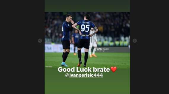 Anche Bastoni congeda Perisic: "Buona fortuna fratello"