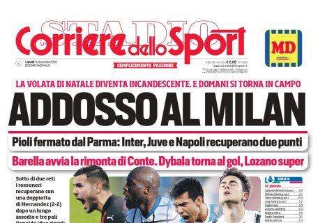 Prima CdS - Addosso al Milan. Inter, Juve e Napoli recuperano due punti