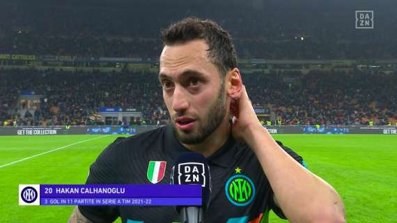 Calhanoglu al 45': "Dobbiamo continuare così. Io il rigorista? Non è cambiato niente"