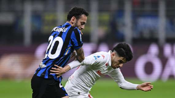 Inter-Fiorentina gara speciale per Calhanoglu e Bastoni: 250ª presenza in Serie A per il turco, il difensore fa 200