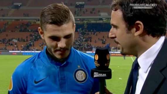 Icardi: "Quando arrivano i palloni faccio mio lavoro"