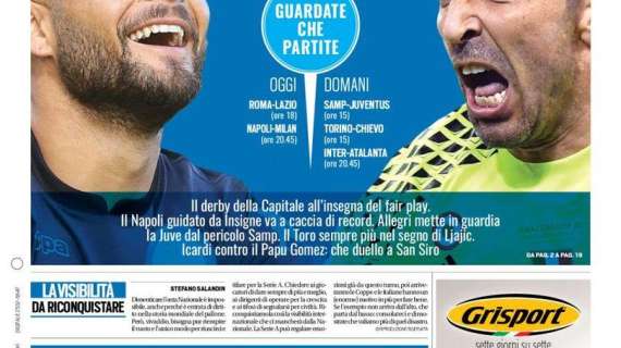 Prima pagina TS - Ricominciamo dalla A: Icardi-Gomez, che duello a San Siro