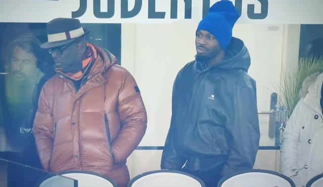 C'è anche Marcus Thuram (con il padre Lilian) in tribuna allo Stadium per assistere a Juve-Napoli 