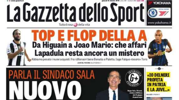 Prima pagina GdS - Sindaco Sala: "Nuovo San Siro per due"