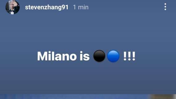 Steven Zhang esulta dopo il 3-0 al Milan: "Milano è nerazzurra. Non ci fermeremo mai, forza ragazzi"