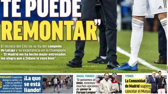 Prima pagina Marca - Angel Torres: "Se battiamo l'Inter, avremo buone opportunità di vincere l'EL"