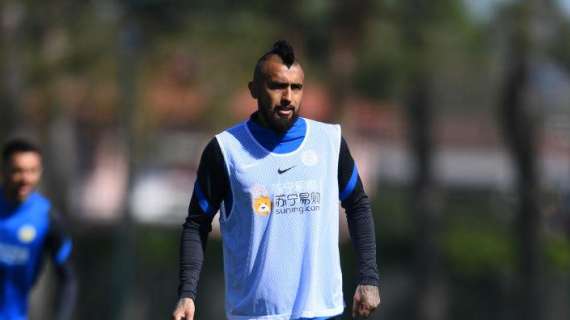 Inter, rifinitura terminata: Kolarov e Vidal ancora a parte, salteranno la partita contro lo Spezia 