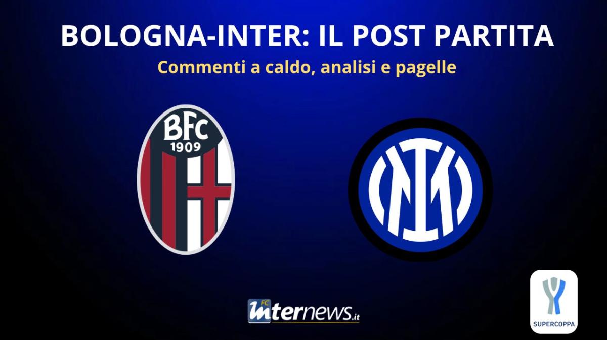LIVE - Il POST PARTITA di BOLOGNA-INTER: ANALISI, COMMENTI e PAGELLE