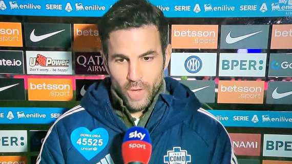 Como, Fabregas a Sky: "L'Inter sta crescendo tantissimo, è un grande test per noi. Per fare punti..."