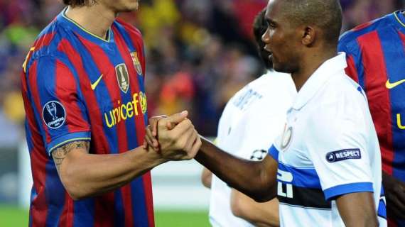 Eto&#039;o saluta la &quot;sua&quot; Barcellona