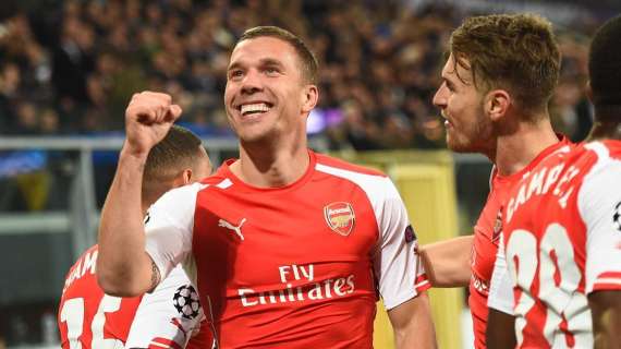 Podolski vicino, l'Arsenal dice sì al prestito secco. Domani il summit col club