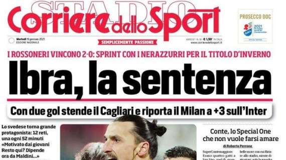 Prima CdS - Ibra, la sentenza: con due gol stende il Cagliari e riporta il Milan a +3 sull'Inter