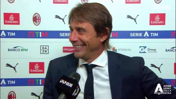 VIDEO - Conte festeggia con il sorriso: "Forza Inter!"