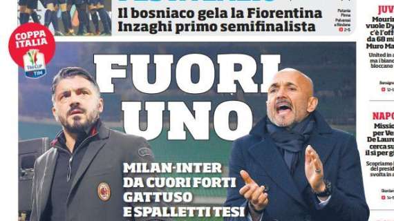 Prima CdS - Milan-Inter da cuori forti, fuori uno. Spalletti e Gattuso tesi