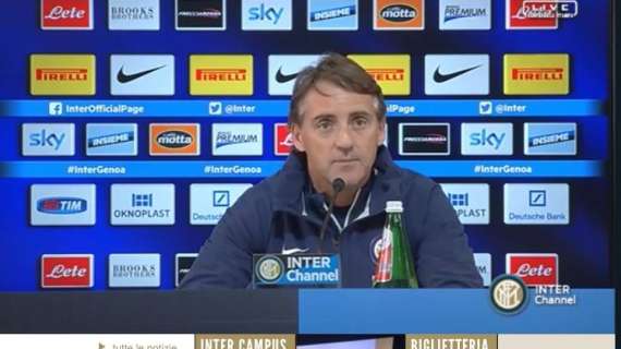 Mancini: "Shaqiri non è pronto. Suarez? Bravo. Sulla difesa, Osvaldo e il FPF..."