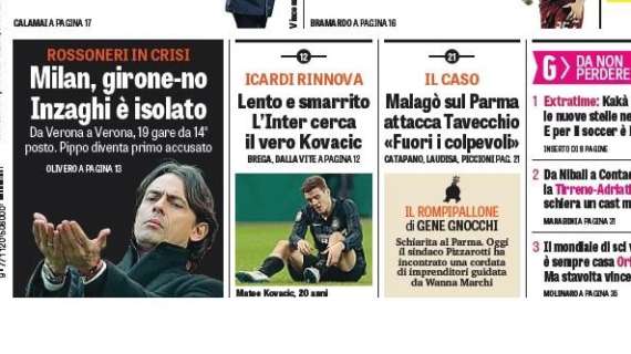 Prime Pagine  - Icardi rinnova, l'Inter cerca il vero Kovacic. Senza coppe è rischio flop finanziario