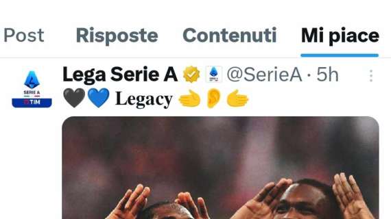 La Lega Serie A esalta Eto'o e Thuram, Leao mostra il proprio apprezzamento 