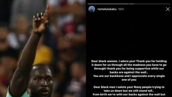 Lukaku a fianco del movimento Black Lives Matter: "Con le spalle al muro dalla nascita, fuck racism"