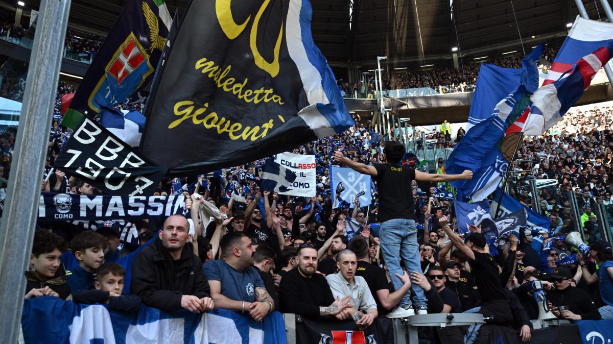 Un arresto e tre denunce a Como: aggressione a una coppia di tifosi dell'Inter e furto di una bandiera 