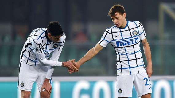 Barella per Bastoni, schema che funziona in Serie A e in Champions. E DAZN ironizza