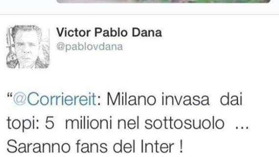 Coll. Mr. Bee, tweet offensivo verso i tifosi interisti