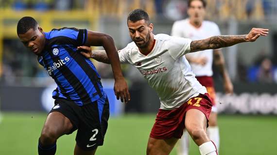 Roma, Spinazzola al 45': "Buon primo tempo, bravi a restare uniti dopo il gol dell'Inter. Dobbiamo continuare così"