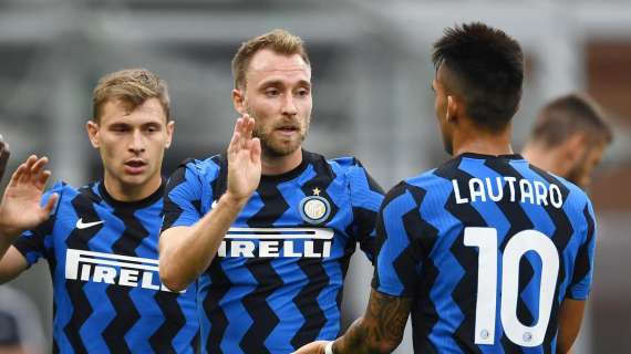 CdS - Eriksen titolare, Vidal e Sensi in panca. Dentro Hakimi e Perisic: la probabile formazione