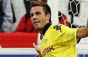 Mario G&ouml;tze, giovane talento del Borussia Dortmund