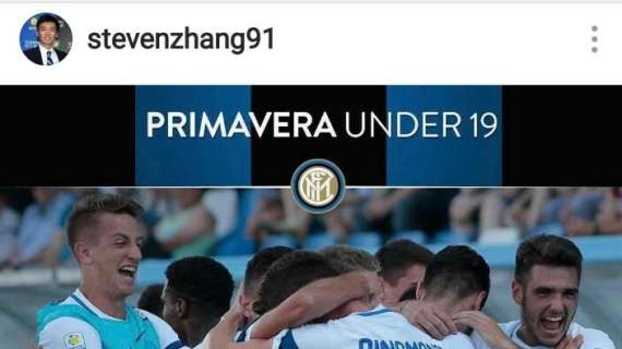 Scudetto Primavera, Zhang Jr.: "Grazie ragazzi, avete agito col cuore"