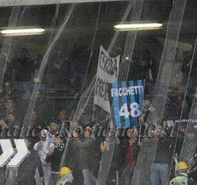 "Facchetti 48", ecco lo striscione incriminato