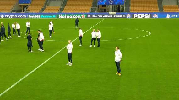 VIDEO - Stella Rossa a San Siro, le immagini del walkaround della formazione serba