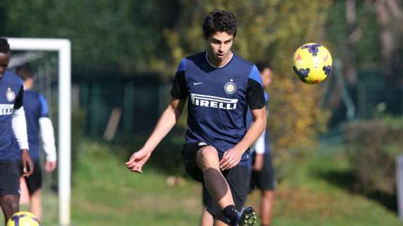 FOTO - Ranocchia tutto ok. Eccolo lavorare col pallone